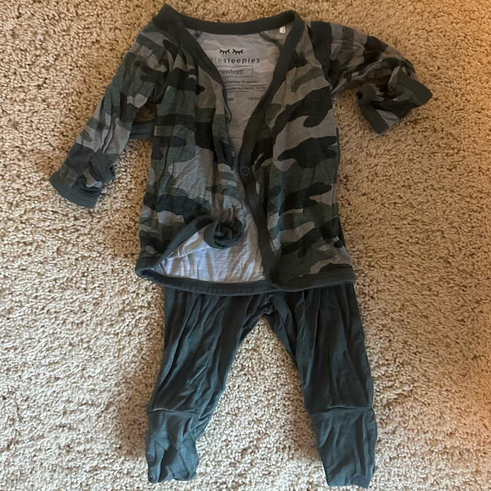 Little Sleepies Camo Layette